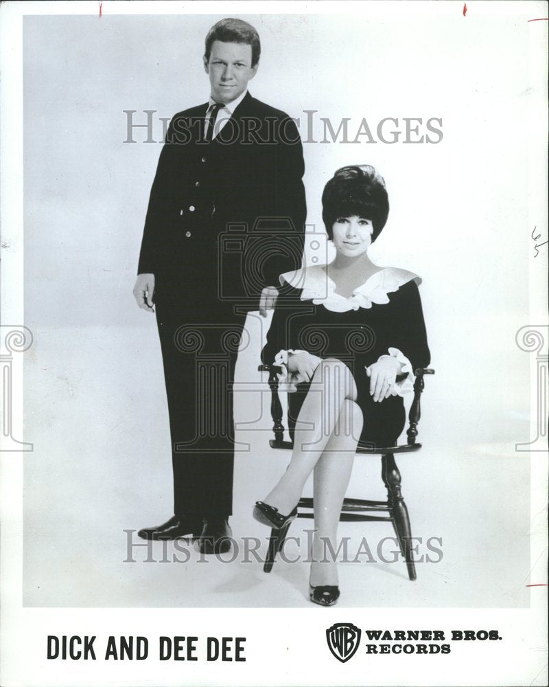 1965 Press Photo Dick and Dee Dee recording artists - RRV00299 - Historic Images