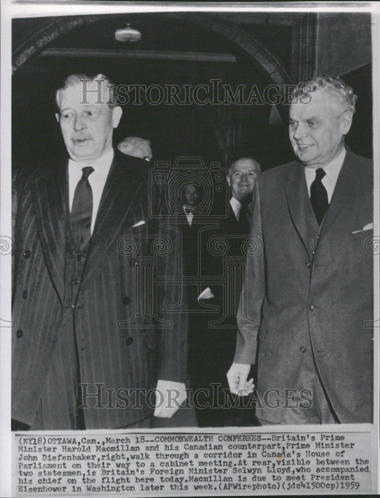 1959 Commonwealth Conferees Harold John - Historic Images