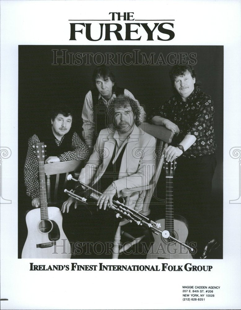 1995 Press Photo Fureys Irish Male Folk Band George - Historic Images