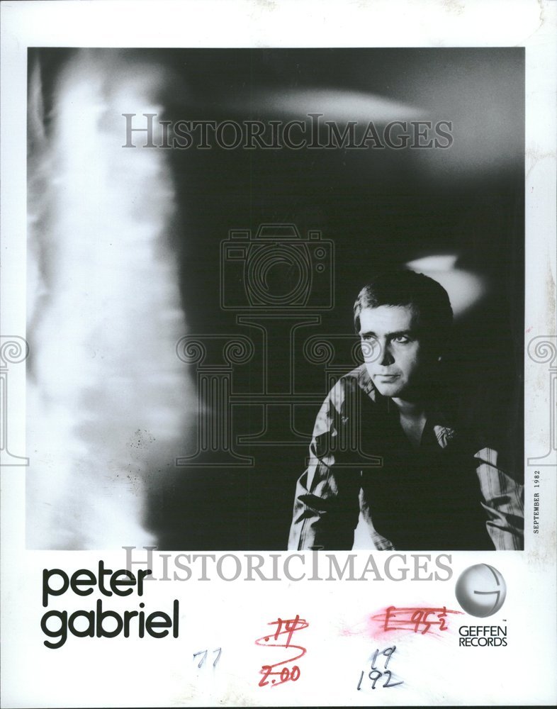 1982, Peter Gabriel Singer Songwriter Music - RRV00679 - Historic Images