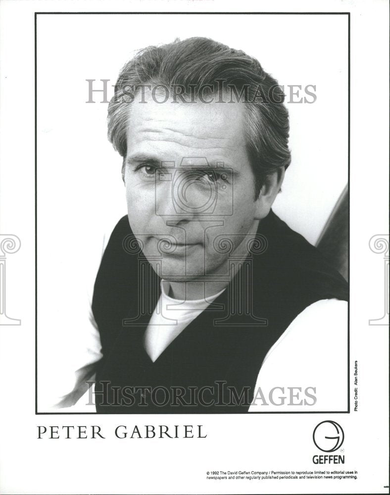 1993 Peter Brian Gabriel British singer - Historic Images