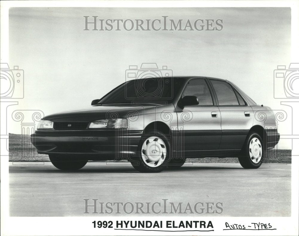 1992 Hyundai Elantra New Model Car Korea - Historic Images