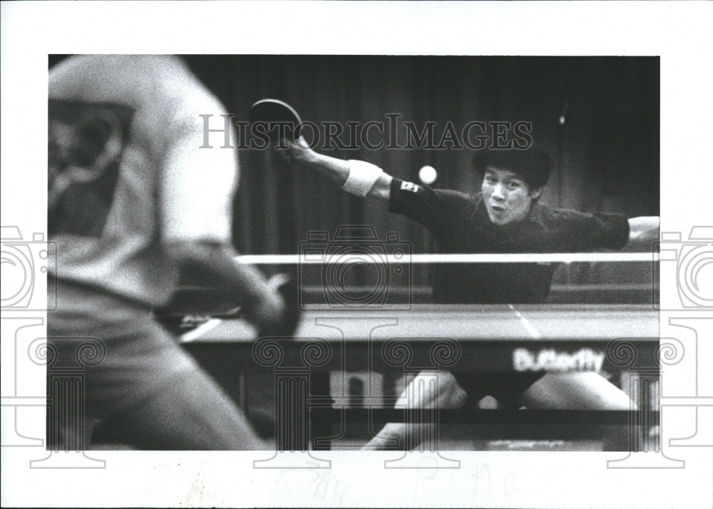 1992 Jack Huang Championship Ping Pong Game - Historic Images