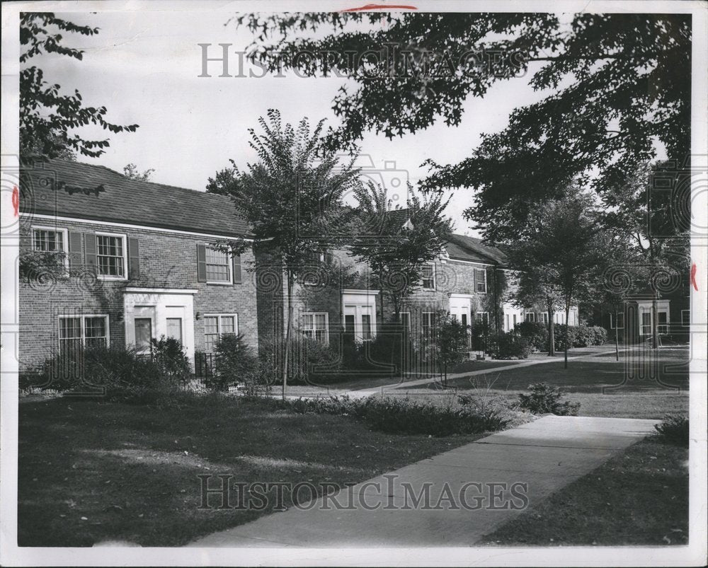 1948 Press Photo Ford Housing Group Terraces Dearborn - RRV01251 - Historic Images