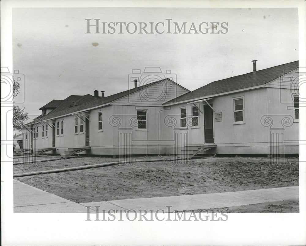 1943 Press Photo Federal Housing Detroit Seven Mile - Historic Images