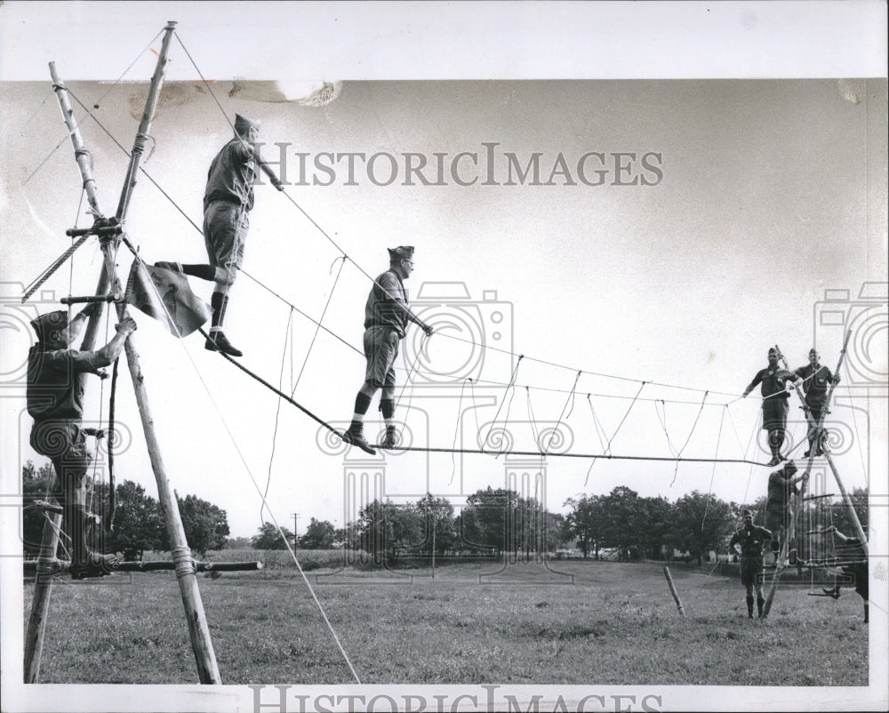 1959 Boy Scout leader group Michigan - Historic Images