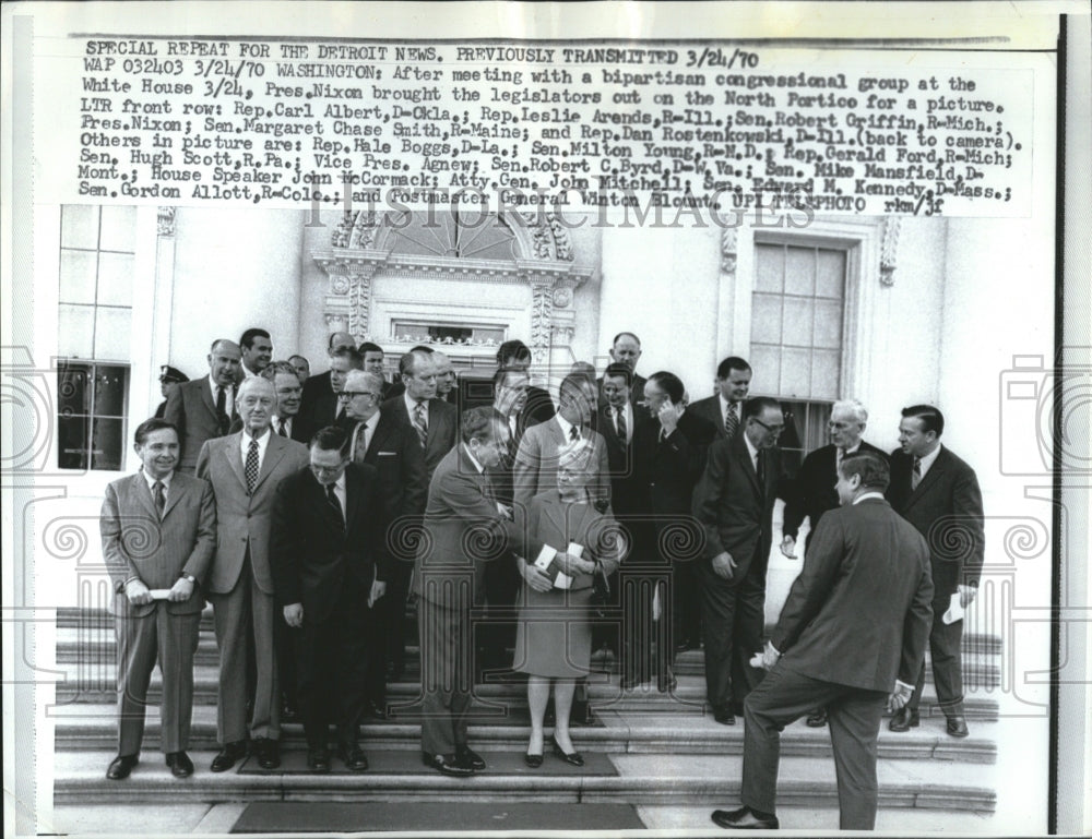 1970 Bipartisan Legislators North Portico - Historic Images