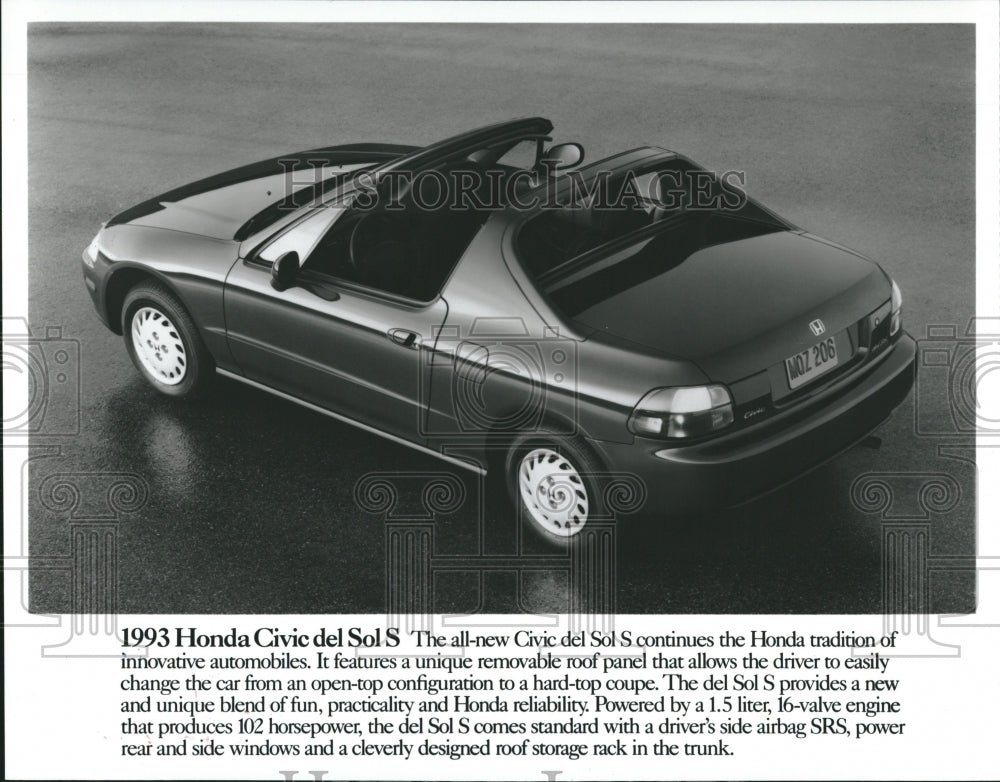 1994 Honda Civic del Sol S Car - Historic Images