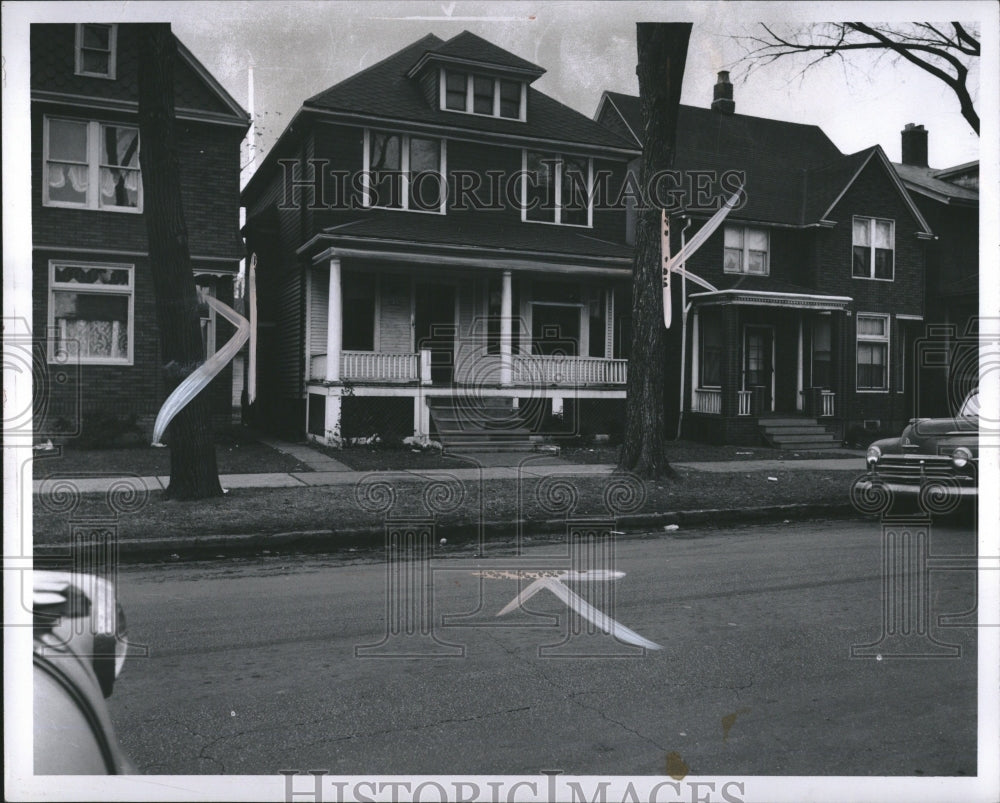 1957 House Demo Detroit Neighborhood - Historic Images