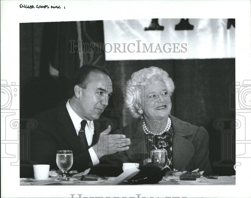 1992 Barbara Bush John Ensler First Lady - Historic Images