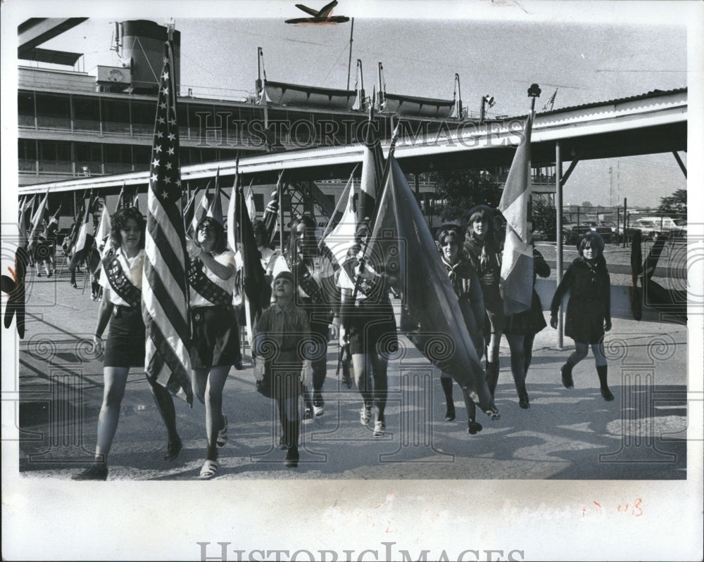 1973 Girl Scouts American Canadian Bob-Lo - Historic Images