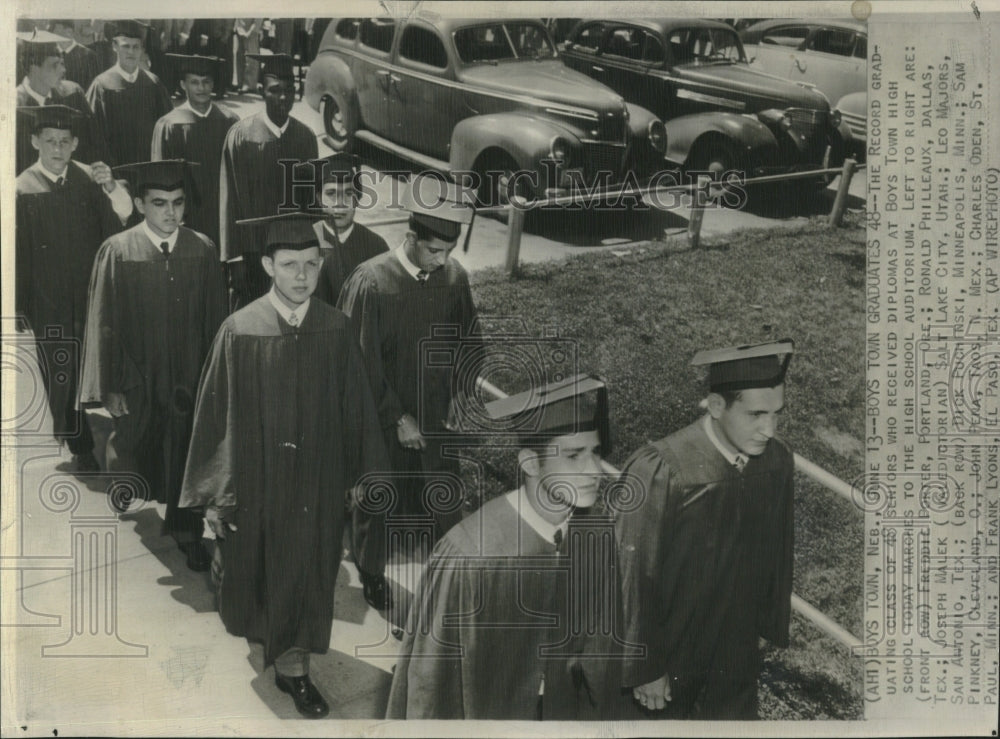 1948, High School Senior Class Record Town - RRV02521 - Historic Images