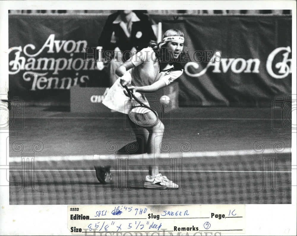 1982 Press Photo Andrea Jaeger American Tennis Player - Historic Images