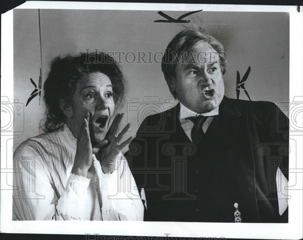 1974 Press Photo Geraldine Page and E G Marshall,actors - RRV02877 - Historic Images