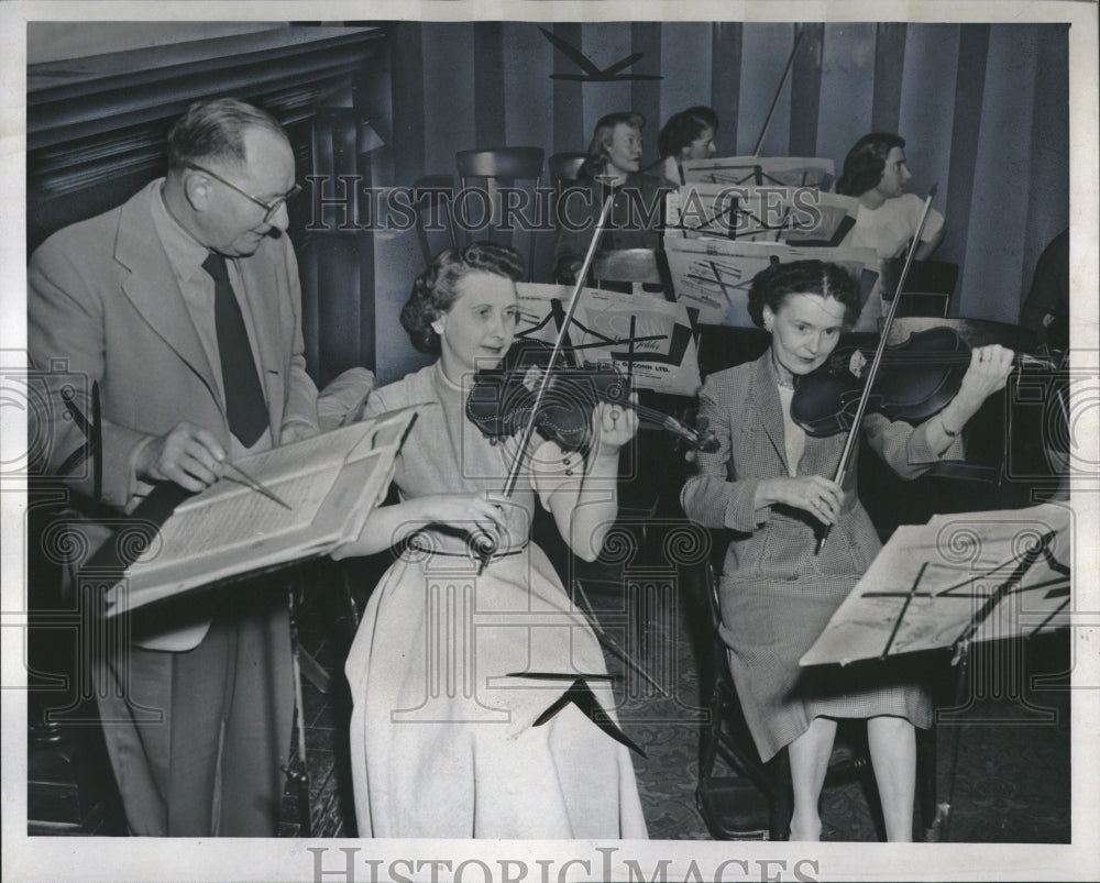 1957 Press Photo Detroit Womens Symphony - RRV03465- Historic Images