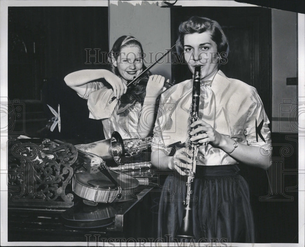 1953 Press Photo Detroit Womens Symphony Orchestra - RRV03469 - Historic Images