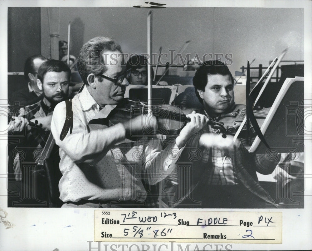 1975 Press Photo Detroit Symphony Orchestra Rehearsal - RRV03471 - Historic Images