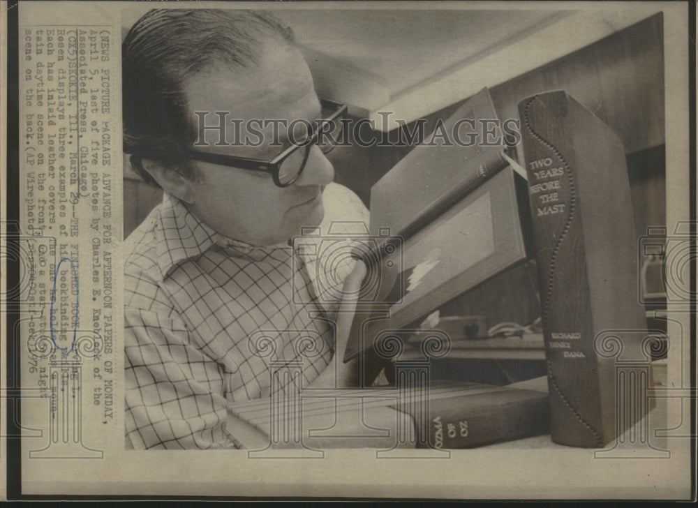 1976 Book Binder Irving L. Rosen-Historic Images