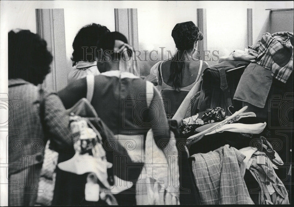 1972 Bonwit Teller Shoppers Trying On Bras - Historic Images