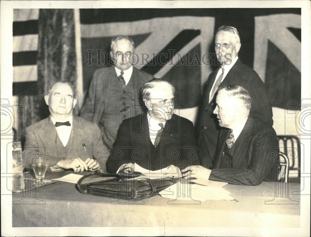 1933, William Green Federation Labor Leaders - RRV04147 - Historic Images