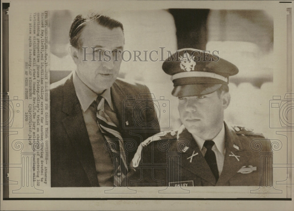 1970 Press Photo Calley Trial Jury Selection Hearing - RRV04247 - Historic Images