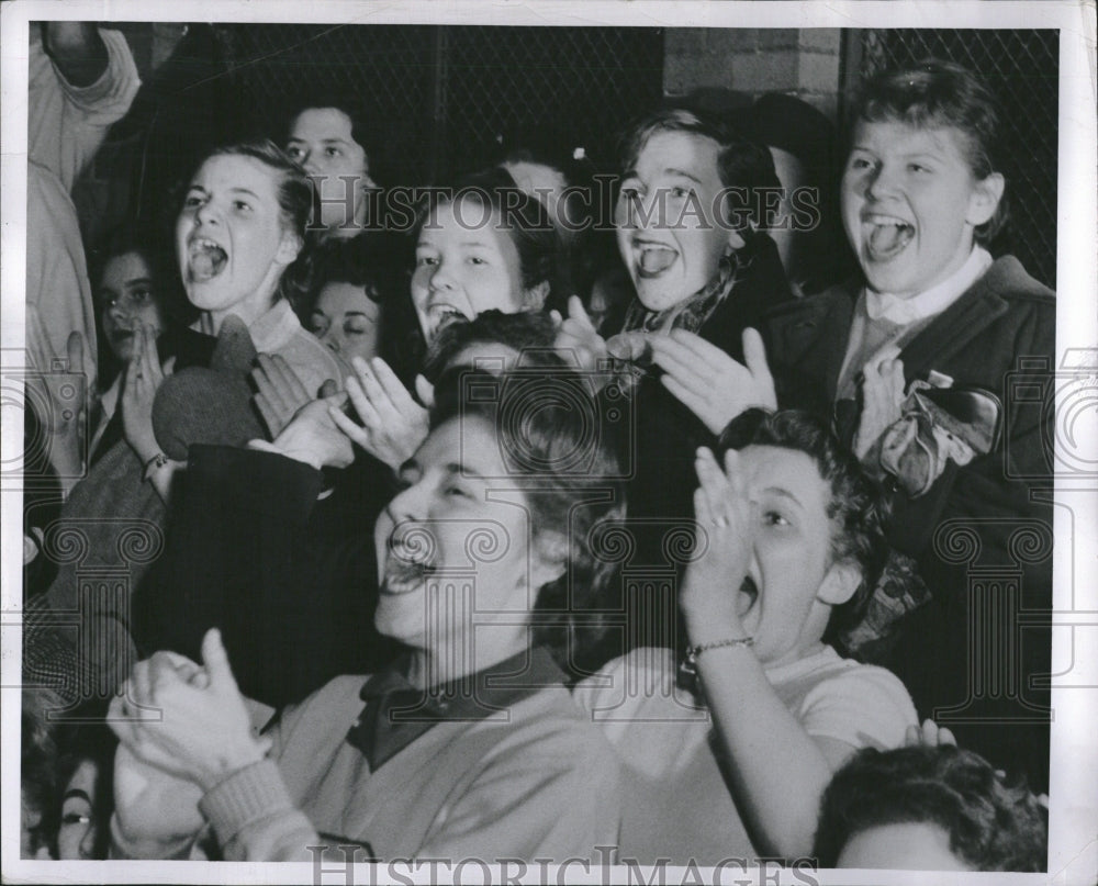 1955, St. Mary&#39;s Teenage Fans - RRV05439 - Historic Images