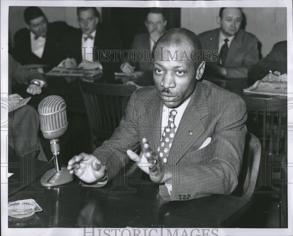 1952 Press Photo Shelton Tappes labor advocate Ford - RRV05441 - Historic Images