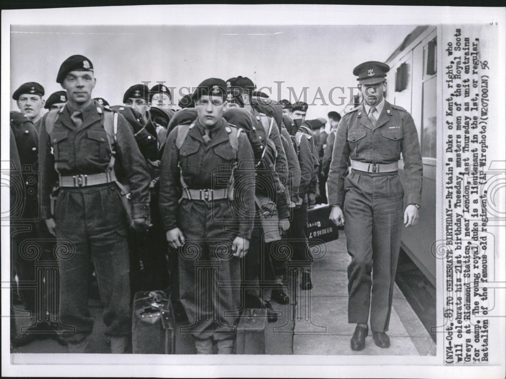 1956 Press Photo Celebrate Birthday Britain Duke Royal - RRV05443 - Historic Images