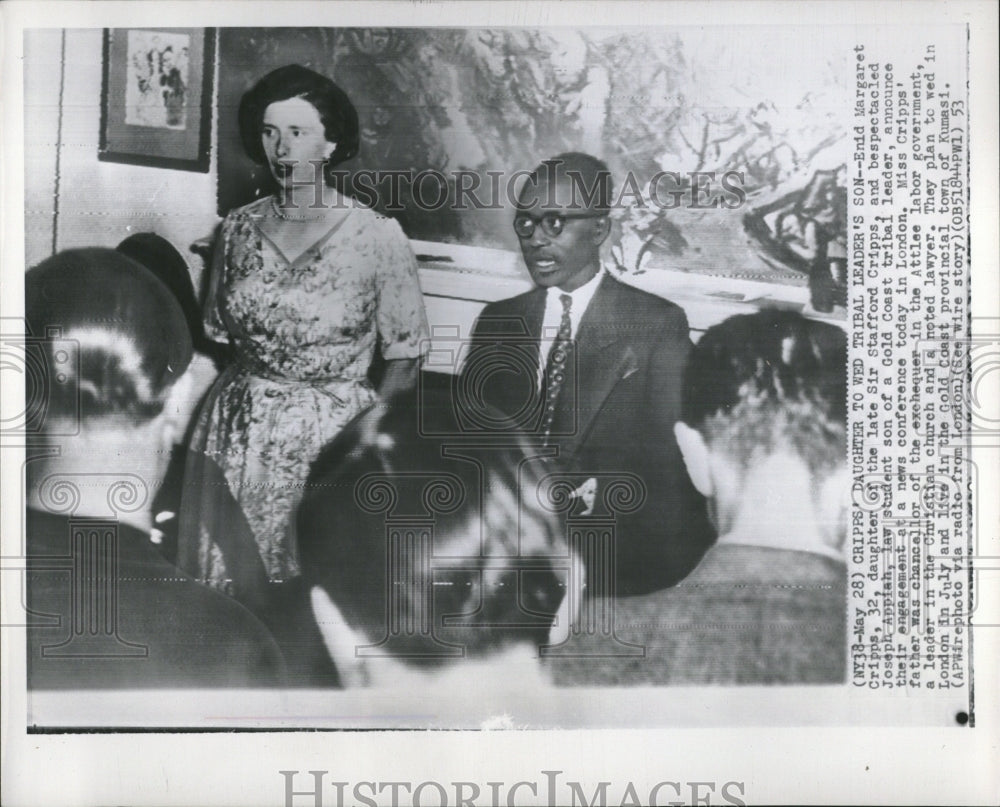 1953, Enid Margaret Crispps Joseph Appiah - RRV05941 - Historic Images