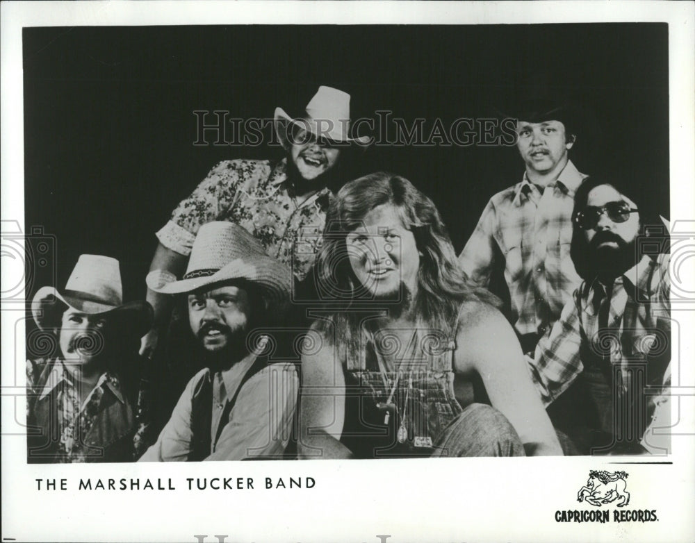 1977 Press Photo Marshall Tucker Band Rock Group - Historic Images