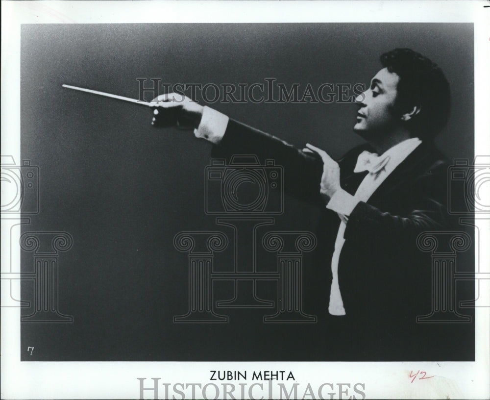 1986, Zubin Mehta Indian Conductor - RRV06529 - Historic Images