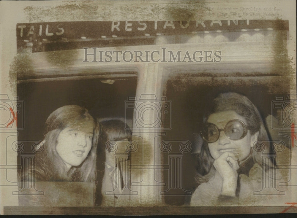 1971 Mrs John Kennedy family travel car US-Historic Images