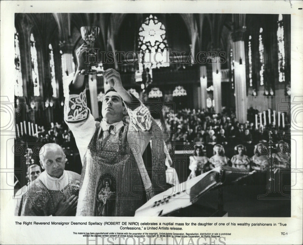 1981 Press Photo Robert De Niro True Confessions - RRV06837 - Historic Images