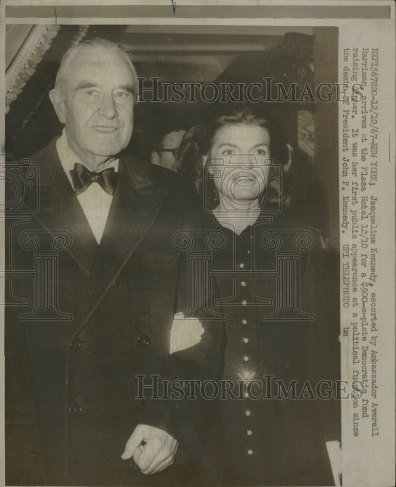 1967 NY Jacqueline Kennedy Averell Harriman-Historic Images