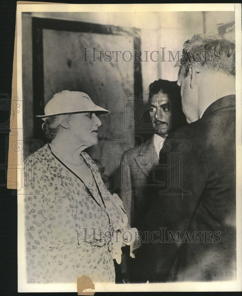 1935 Press Photo Mrs Oliver Harriman New York Society - Historic Images
