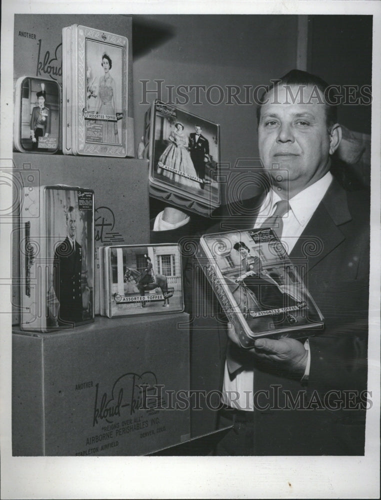 1953 Press Photo Anzick Associates food Edward Sharp - Historic Images