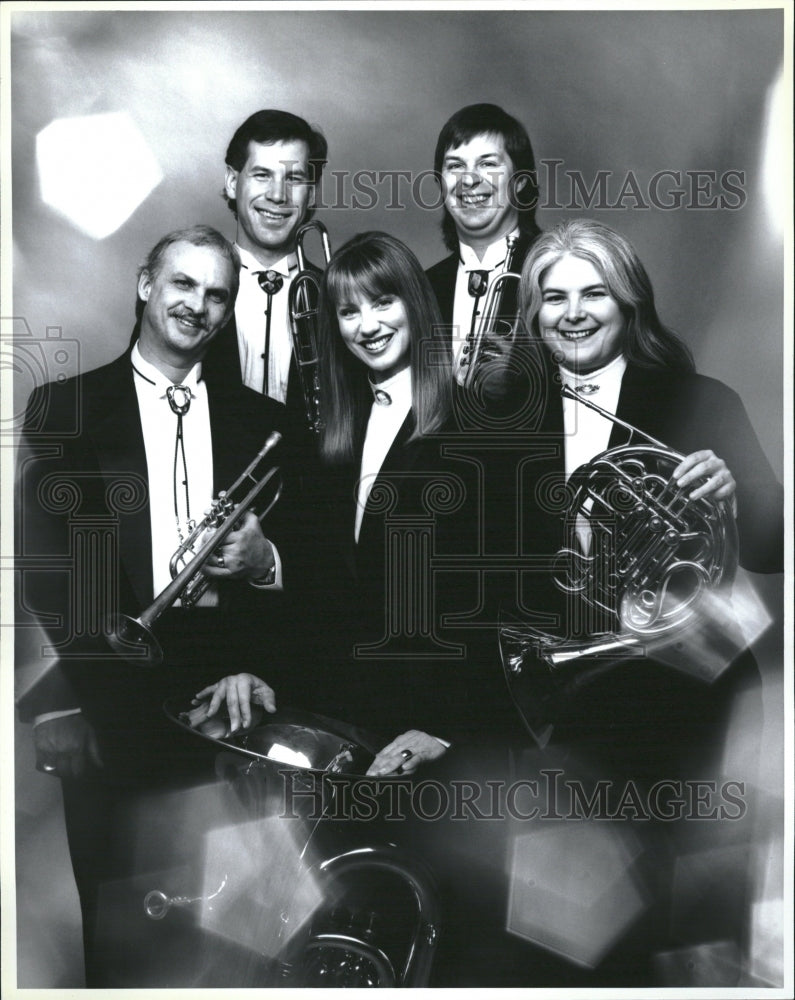 1993 Aries Brass Quintet Musical Band - Historic Images