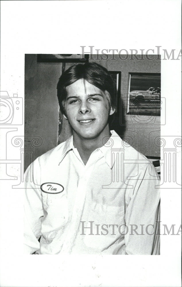 1982 Press Photo Tim Taylor News Trophy Winner Dowdell - Historic Images