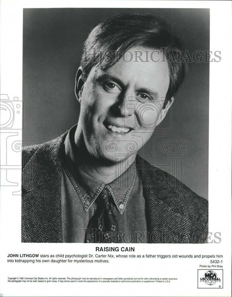 1992 John Lithgow Raising Cain - Historic Images