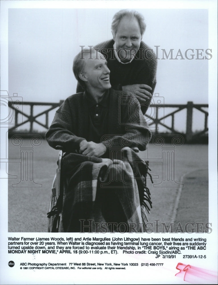 1991 Press Photo Walter Farmer Artie Margulies friends - Historic Images