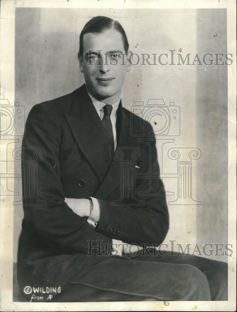 1935 Press Photo Prince George England Duke Kent Greece - Historic Images