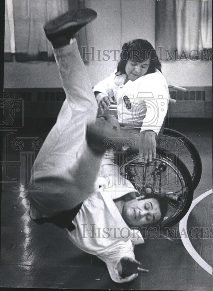 1975, Jim Armenta Handicapped Red Belt Kwan - RRV09037 - Historic Images