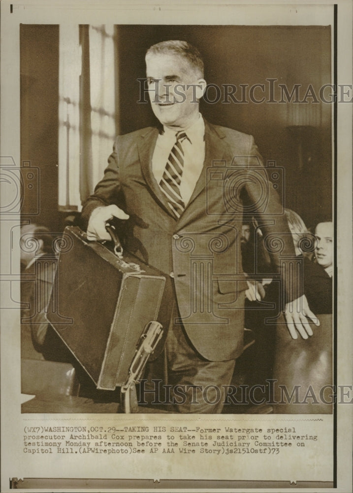 1973, Archibald Cox prosecutor testimony - RRV09253 - Historic Images