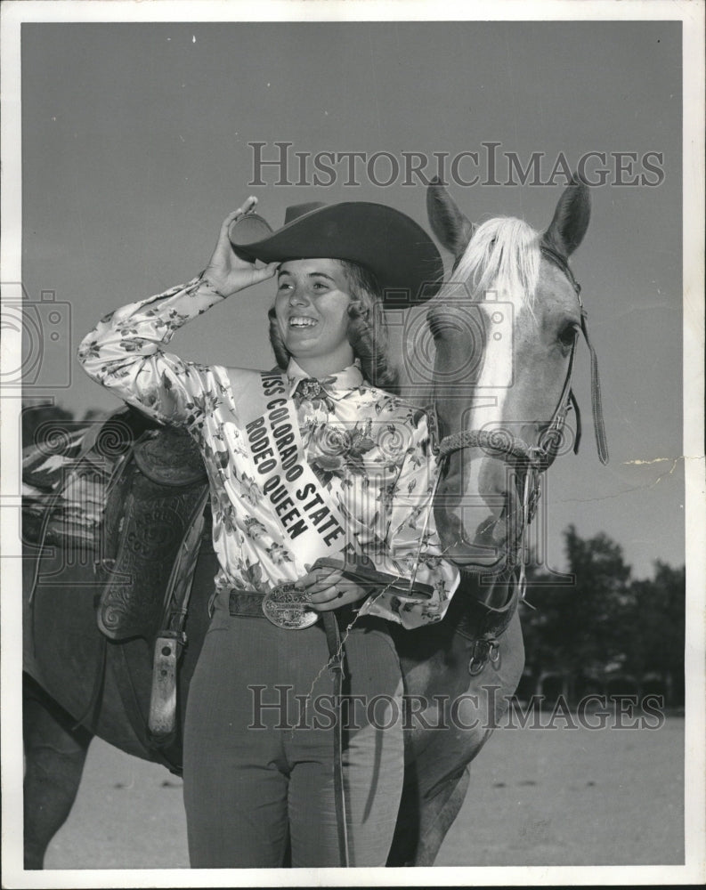 1968 Press Photo Jerry Bond Colorado State Fair Rodeo - Historic Images