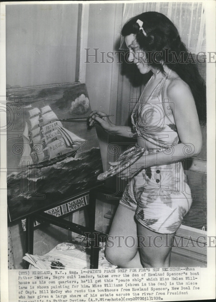 1938 Press Photo Helen Williams Father Devine - RRV09915 - Historic Images