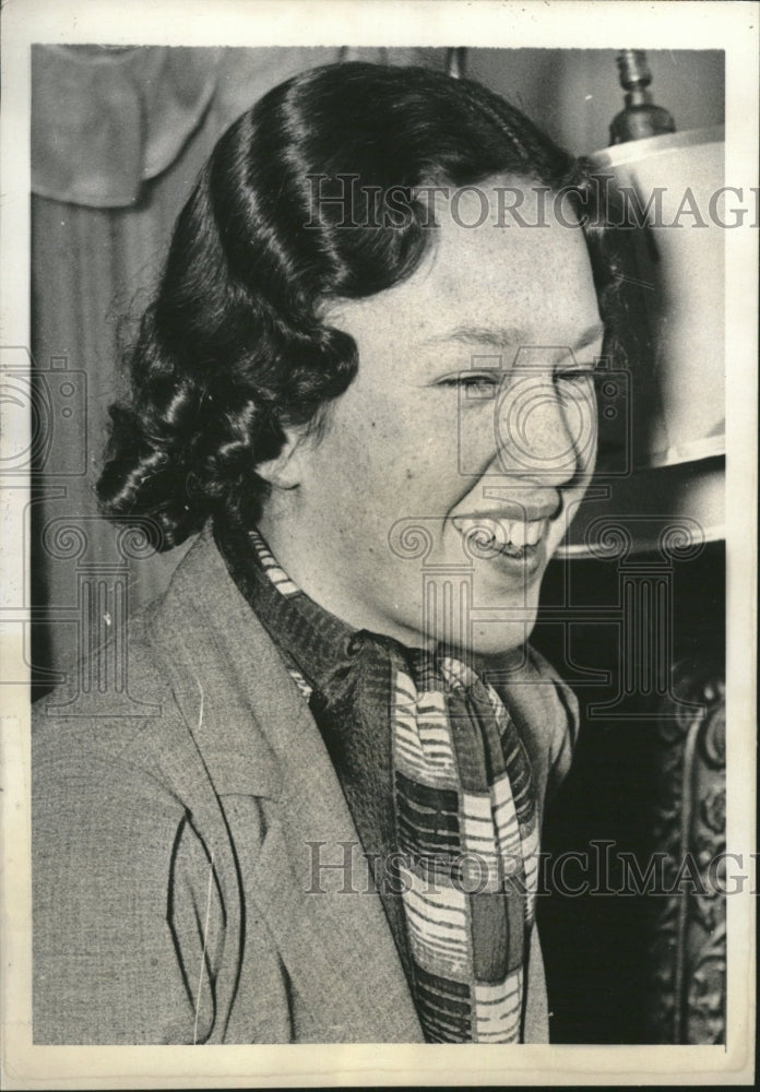 1937 Press Photo Delight Jewett Denver High School - Historic Images