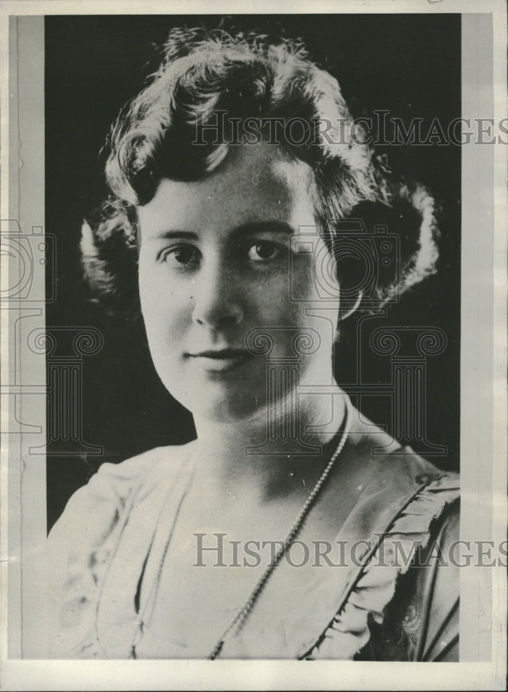 1929 Photo Mrs. Urban Diteman Jr. Husband Is Unreported - Historic Images