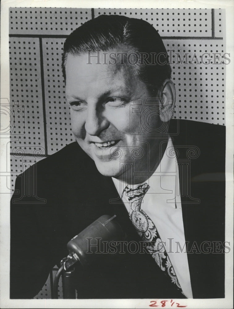 1956 Fulton Lewis Jr. Radio Broadcaster - Historic Images