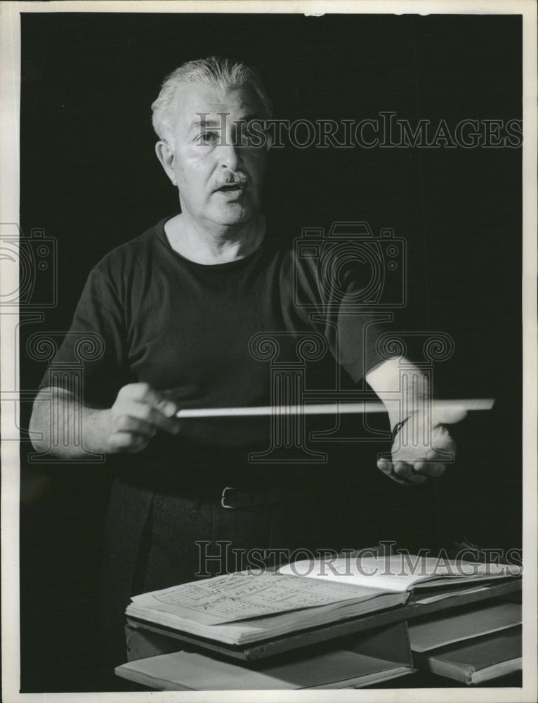 1956, Arthur Fiedler Boston Pops Conductor - RRV10609 - Historic Images