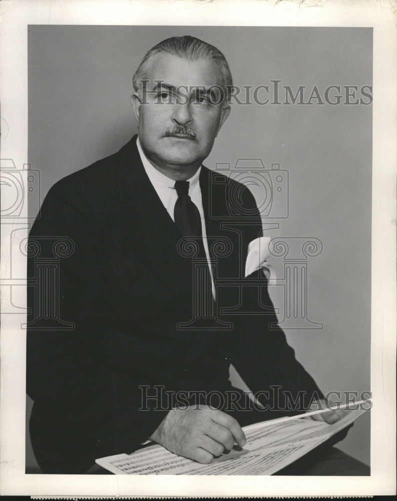 1950 Press Photo Arthur Fielder RCA Victor Show - RRV10613 - Historic Images